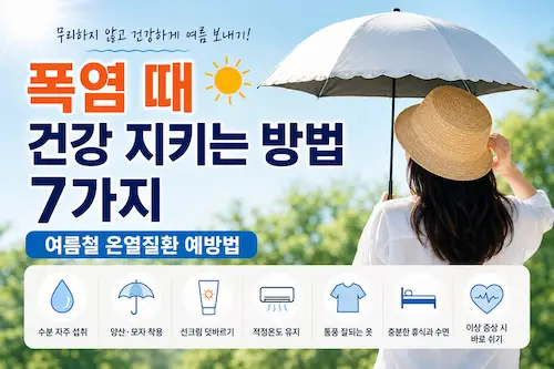 폭염 속 건강을 지키는 여름철 생활 습관