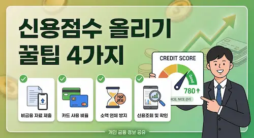 신용점수 올리기 꿀팁 BEST 대표 이미지